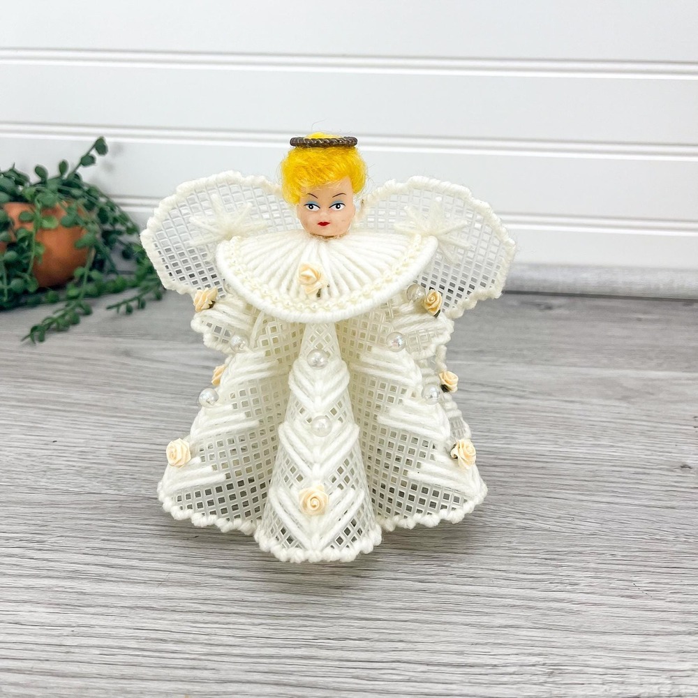 Vintage Handmade Angel Decoration - Vintage Christmas Decor